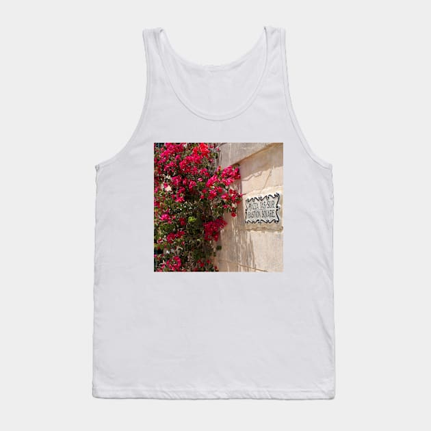 Bouganvillea, Malta. Maltese views, Mediterranean sea Tank Top by JonDelorme